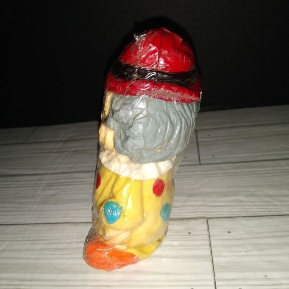 Vintage Peace Clown Art Decorative Candle Made In Hong Kong 5½in Tall - Picture 4 of 10